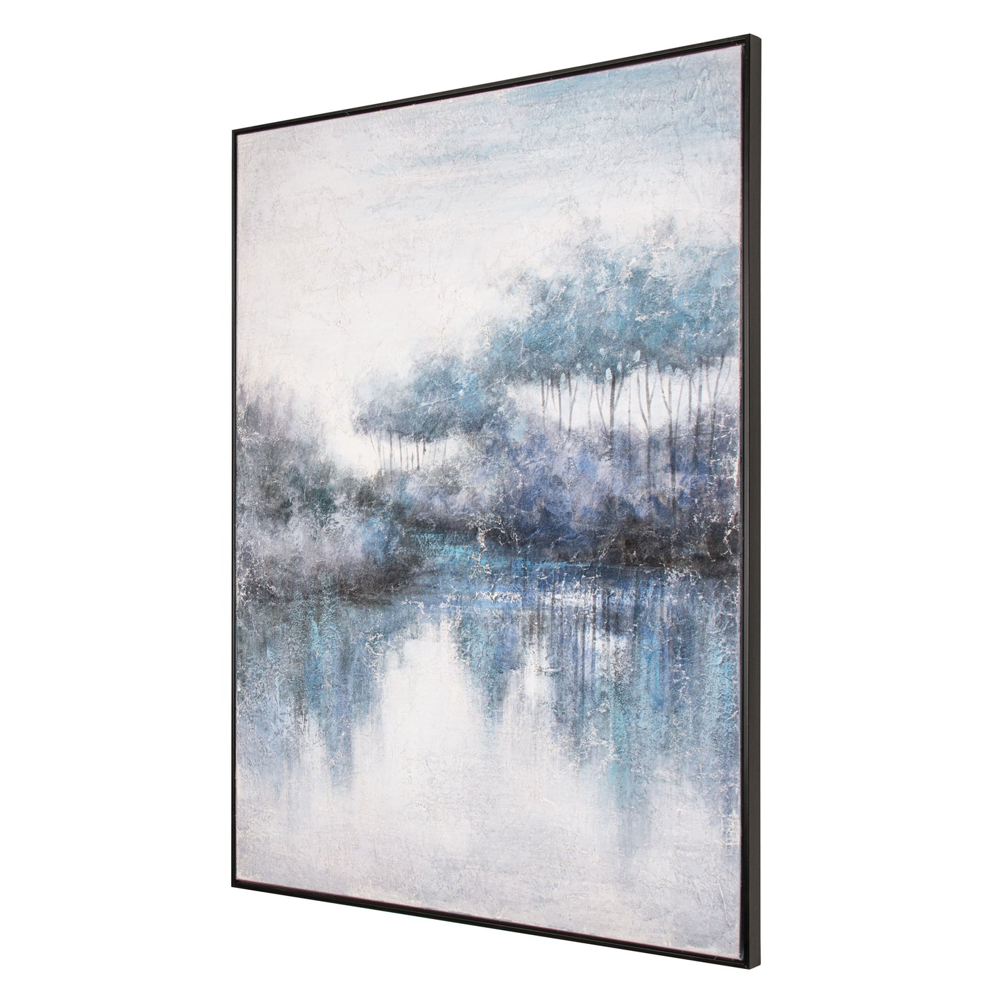 Indigo Banks, Hand Painted Canvas