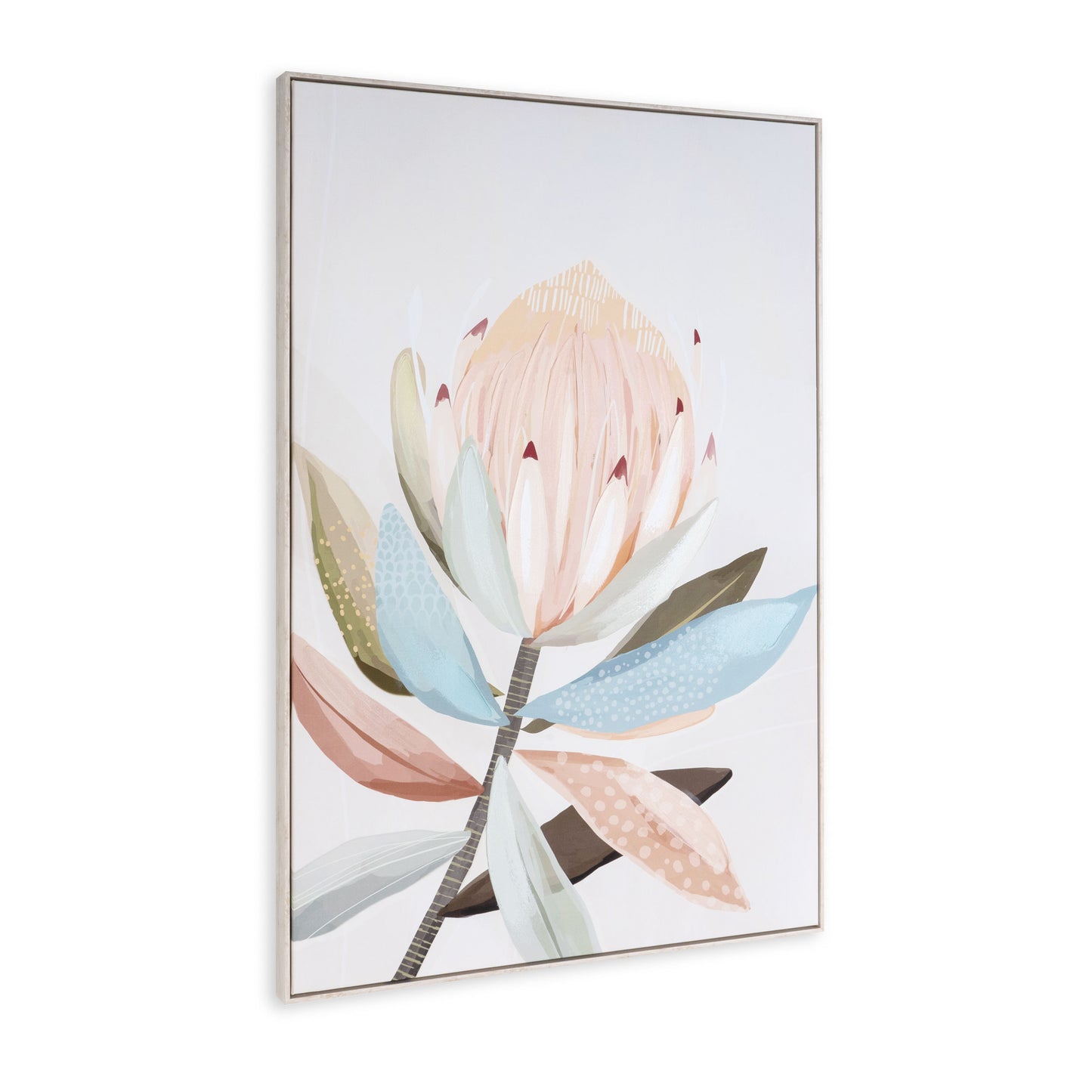 Pastel Petal Harmony II, Hand Painted Giclee