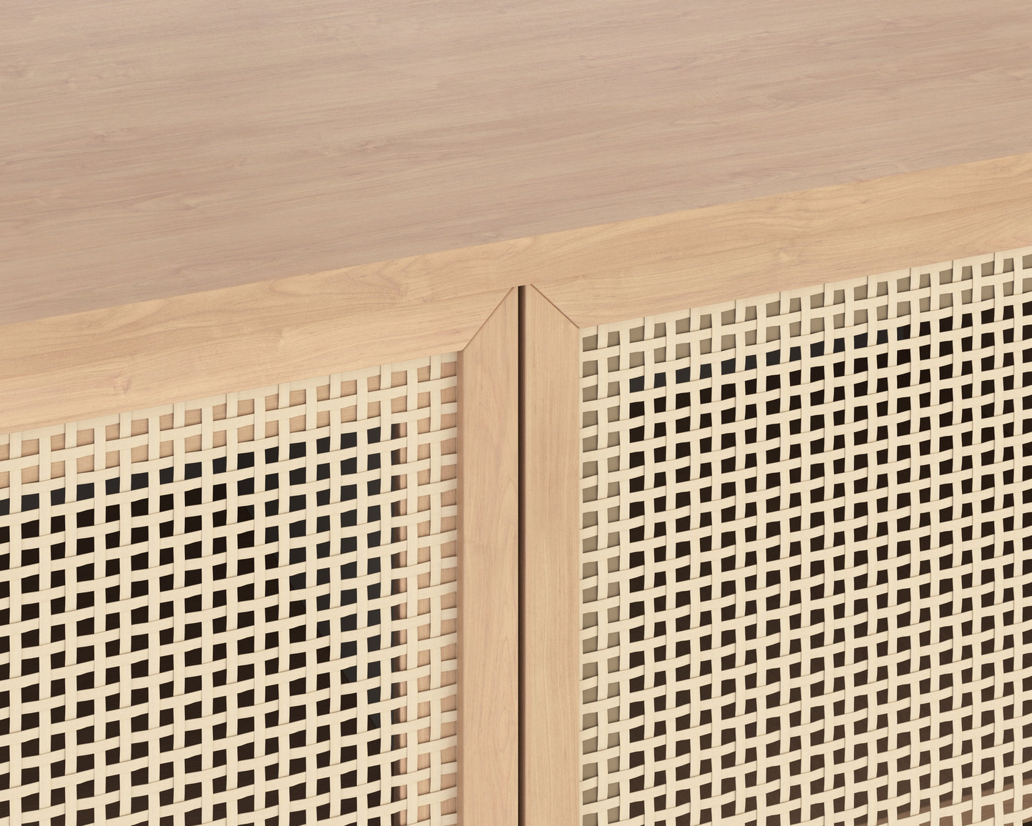 NAHLA AVIDA SIDEBOARD - SMALL - BLACK - RUSTIC OAK/NATURAL