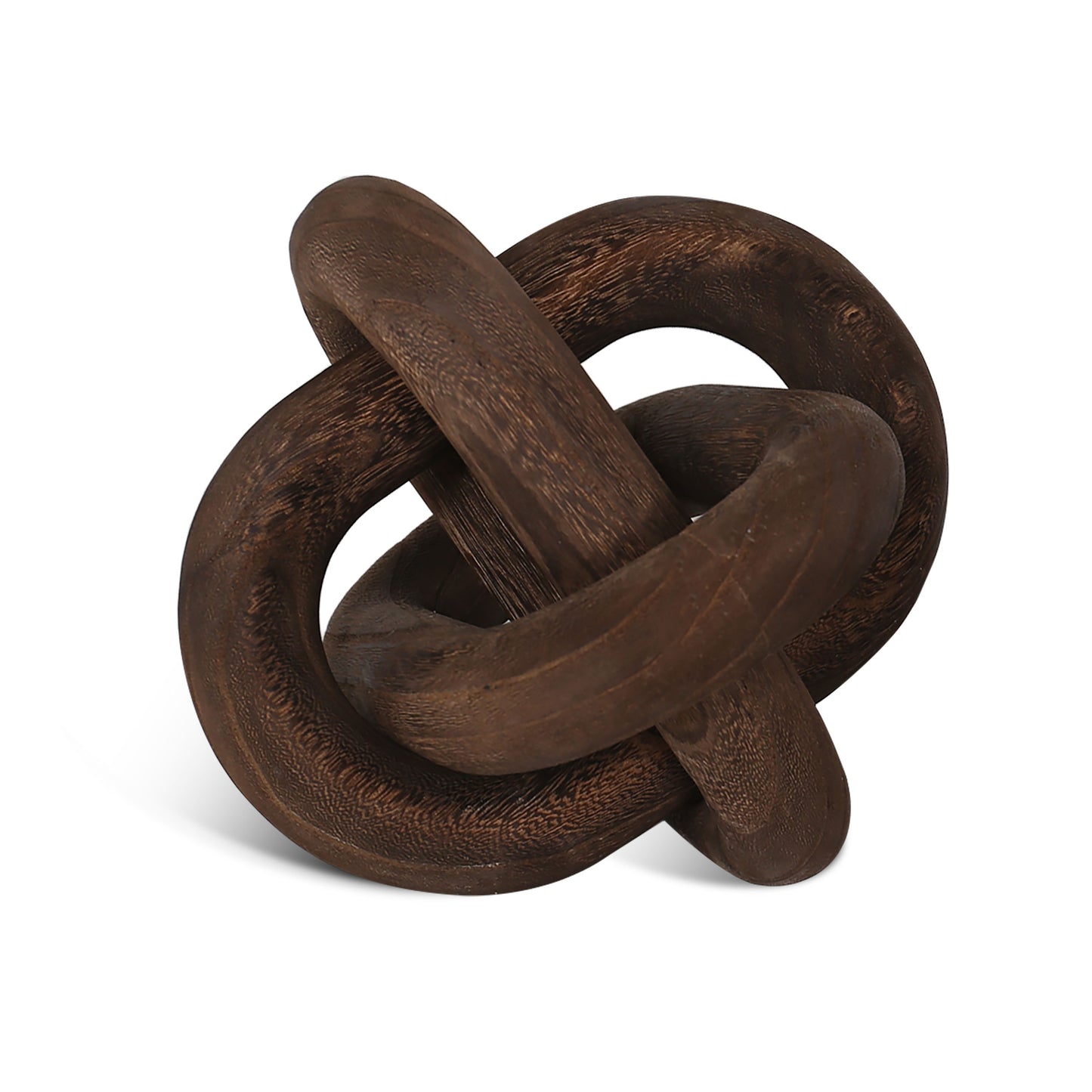 Devante Wood knot Sculpture, Large Dark Brown