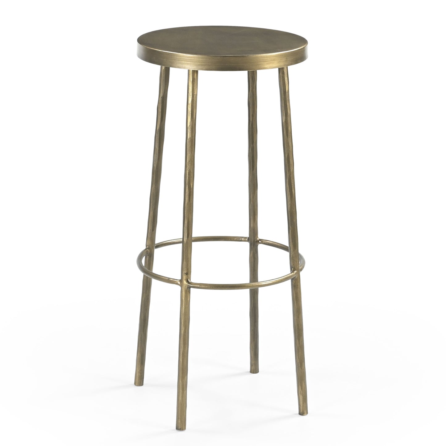 Leighton Metal Bar Stool, Antique Gold