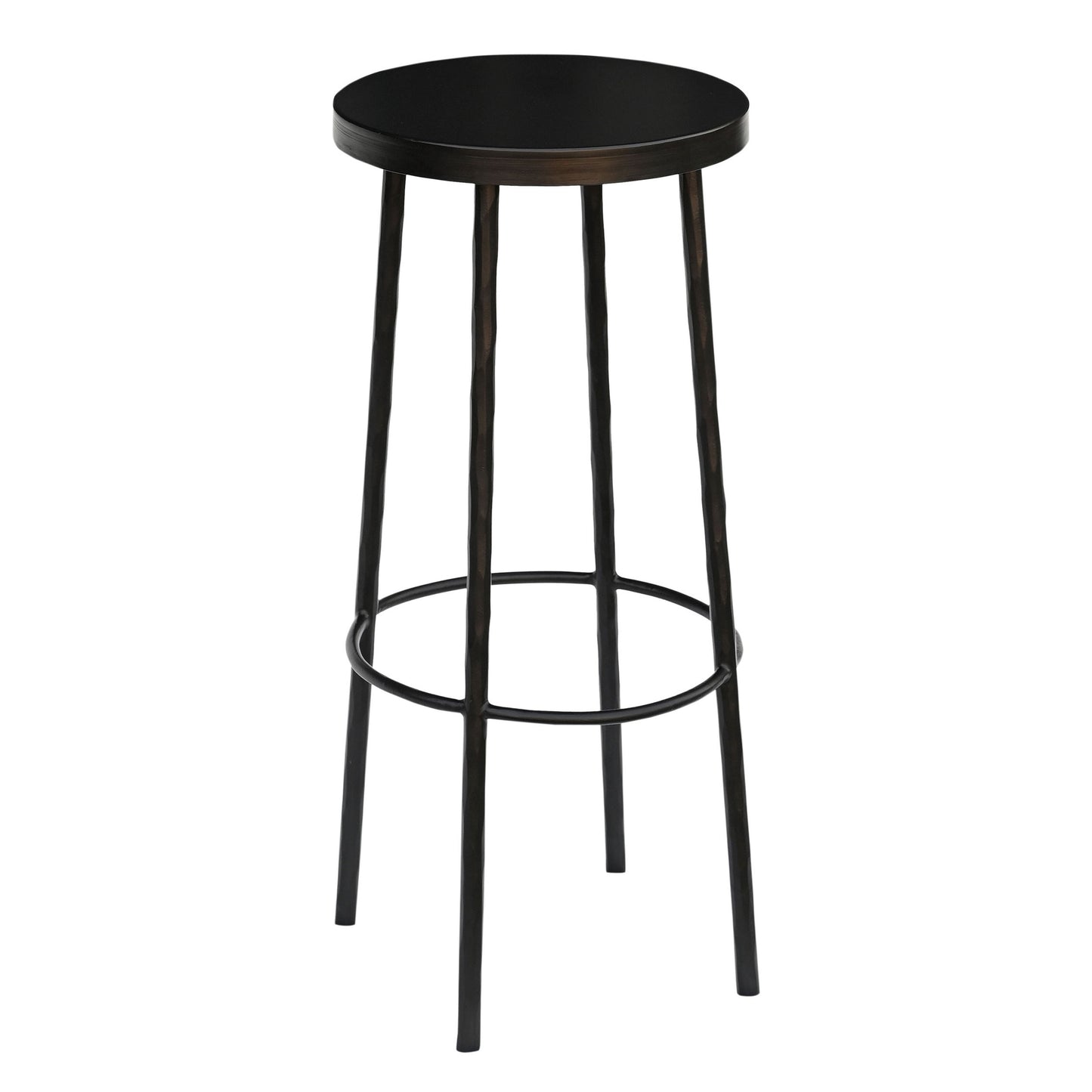 Leighton Metal Bar Stool, Black