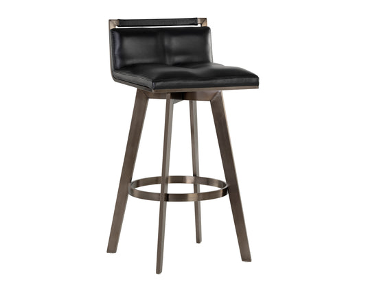 NAHLA ARIZONA SWIVEL BARSTOOL - CASTILLO BLACK