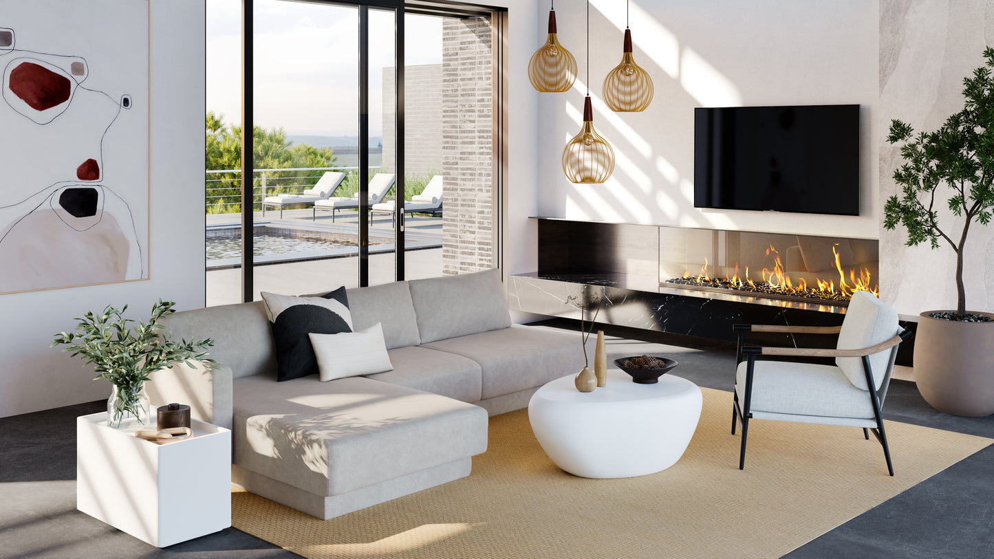 NAHLA CORVO COFFEE TABLE - SMALL - WHITE