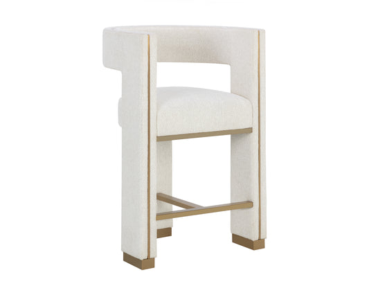NAHLA ADAMINA COUNTER STOOL - RHEA LIGHT BARLEY