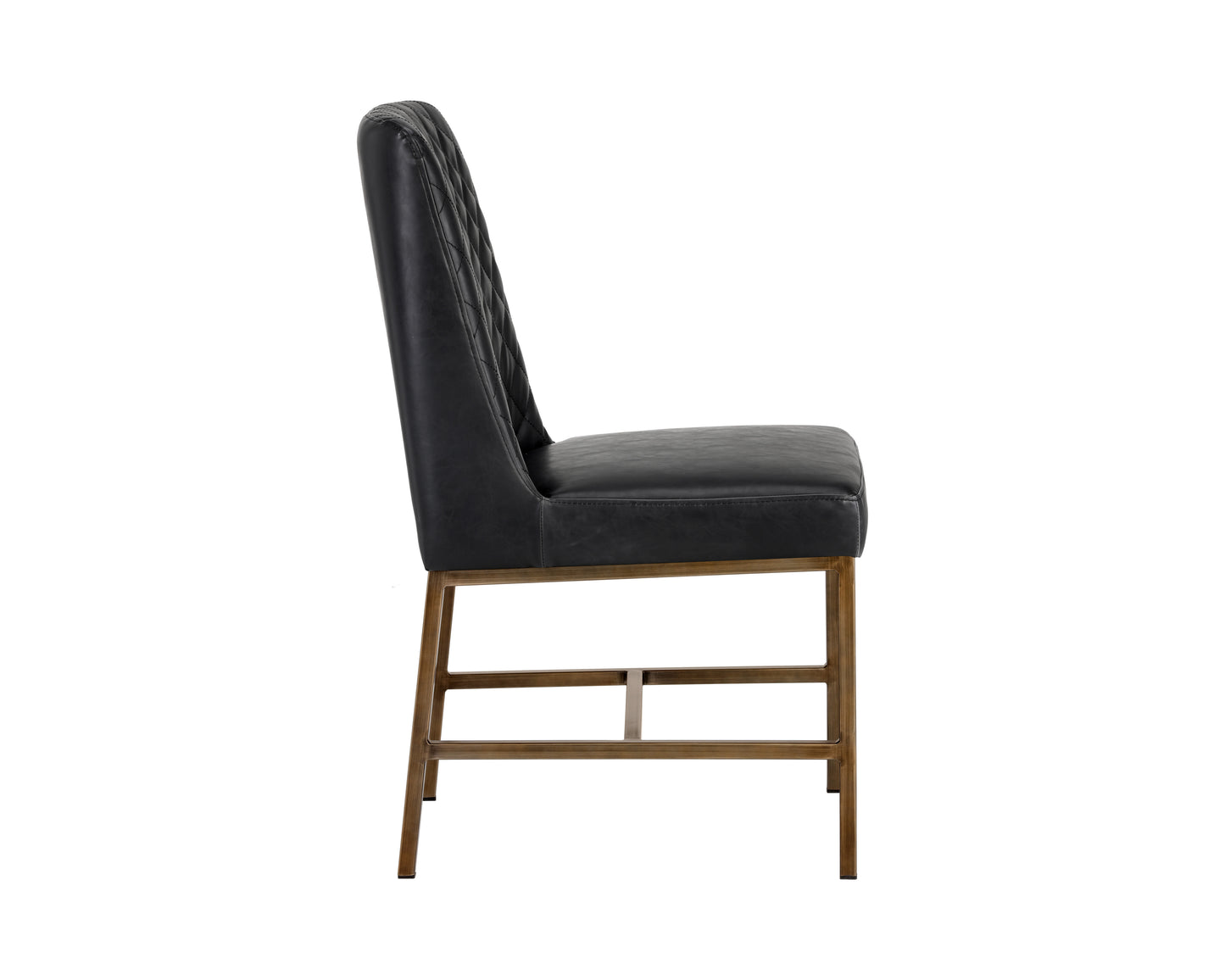 NAHLA LEIGHLAND DINING CHAIR - COAL BLACK