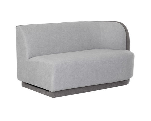 NAHLA JACLYN MODULAR - RIGHT ARMCHAIR - EGYPT LIGHT GREY / DANNY MEDIUM GREY