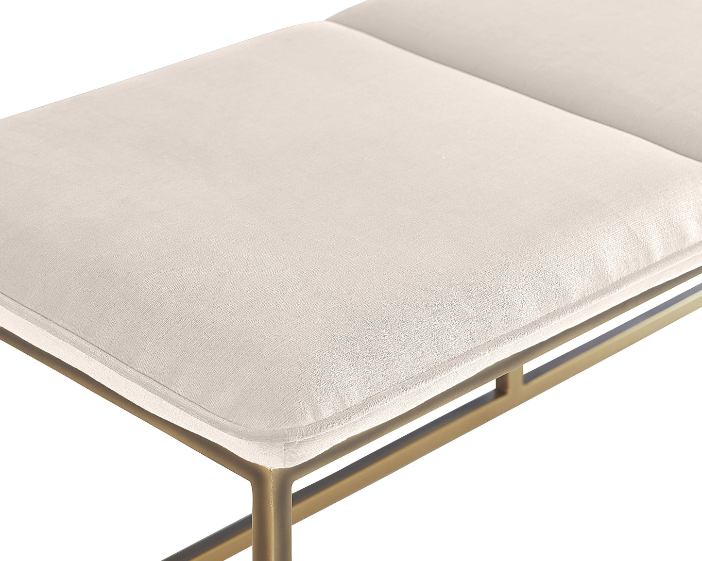 NAHLA ALLEY BENCH - BURNISHED BRASS - PICCOLO PROSECCO