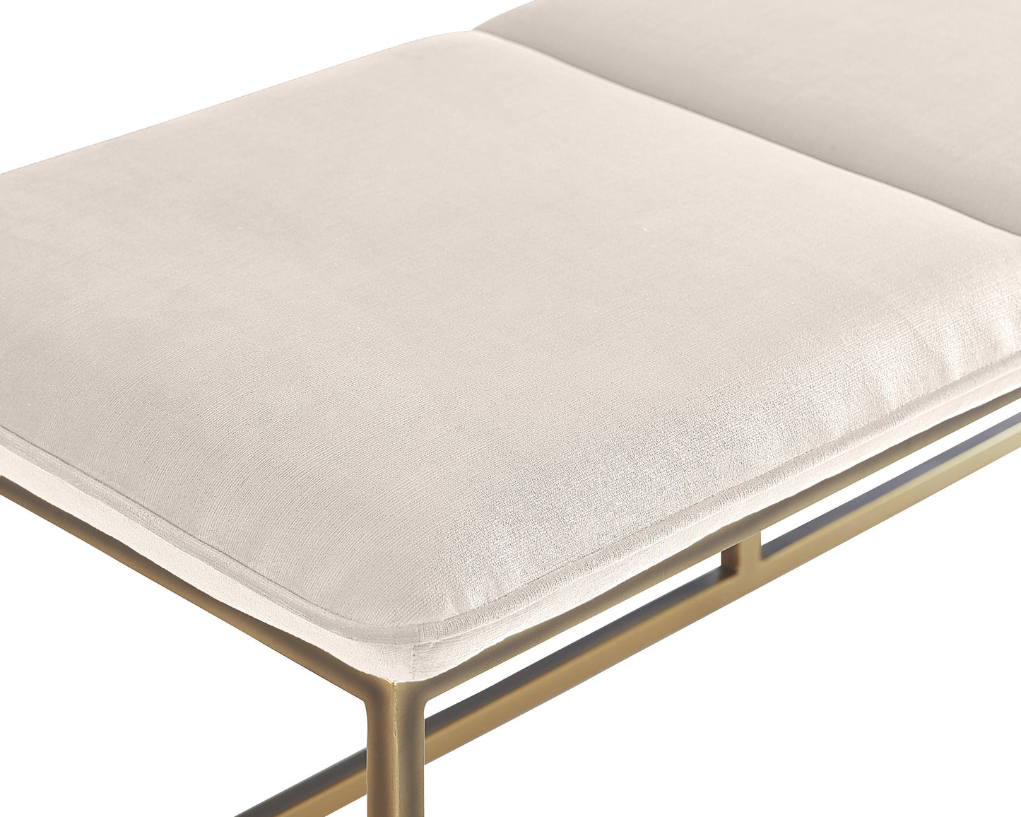 NAHLA ALLEY BENCH - BURNISHED BRASS - PICCOLO PROSECCO
