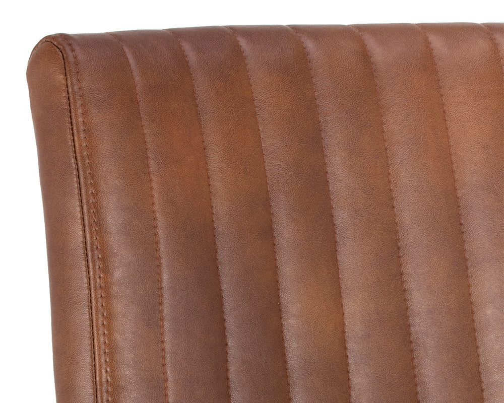 NAHLA HOMER DINING ARMCHAIR - BRAVO COGNAC
