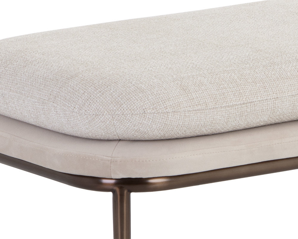 NAHLA KOFFI BENCH - DARK BRONZE - CHACHA CREAM / MEG TAUPE