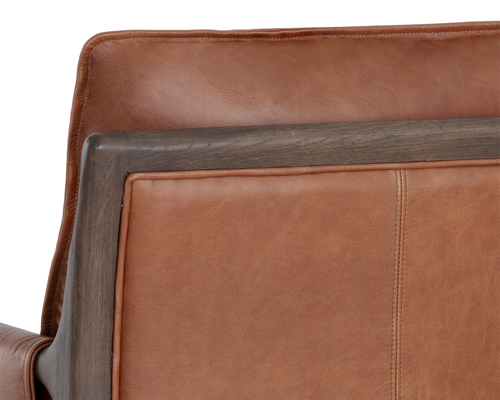 NAHLA MAUTI ARMCHAIR - BROWN - SHALIMAR TOBACCO LEATHER