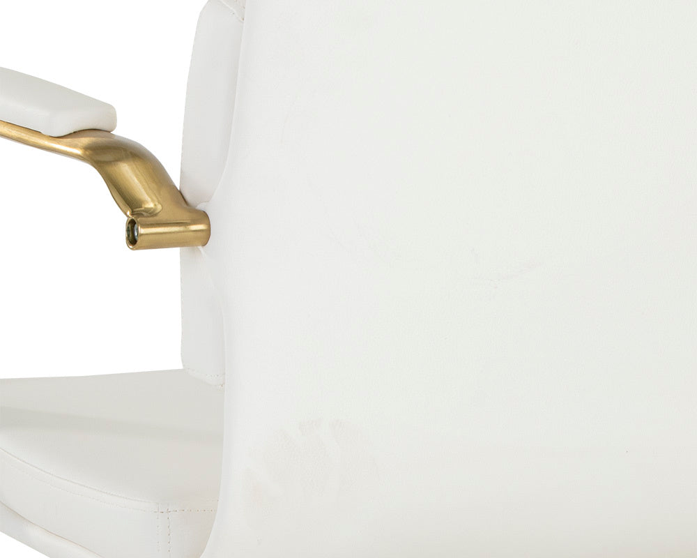 NAHLA KLEO OFFICE CHAIR - SNOW