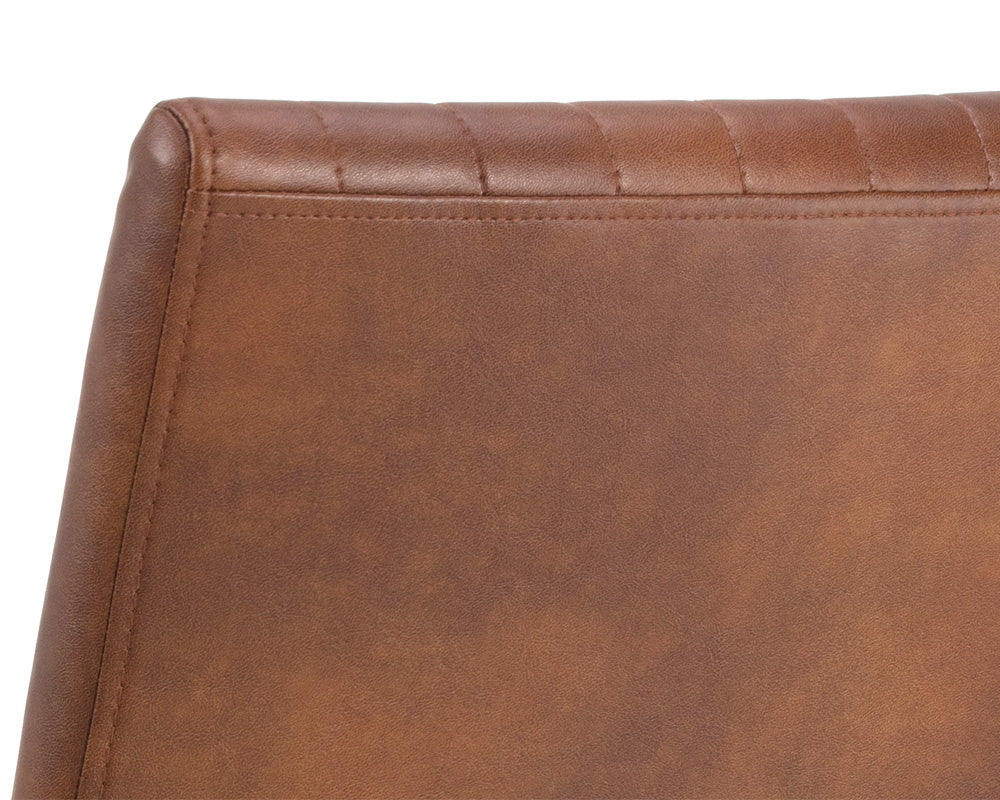 NAHLA HOMER DINING ARMCHAIR - BRAVO COGNAC