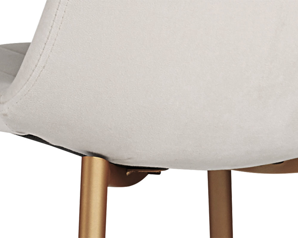 NAHLA DREW DINING CHAIR - CHAMPAGNE GOLD - ANTONIO LINEN