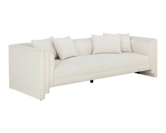 NAHLA KIRA SOFA - HEATHER IVORY TWEED