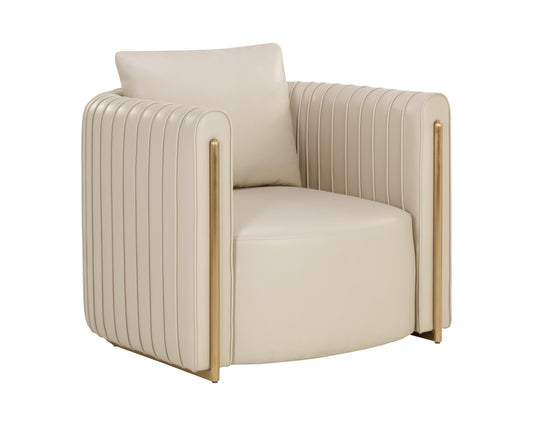 NAHLA ALIX LOUNGE CHAIR - NAPA BEIGE