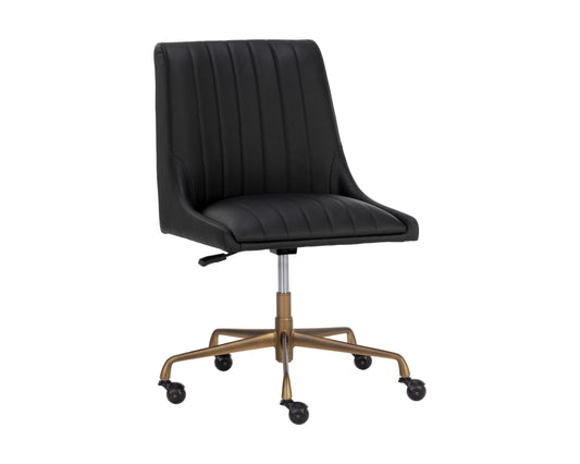 NAHLA HALDEN OFFICE CHAIR - VINTAGE BLACK