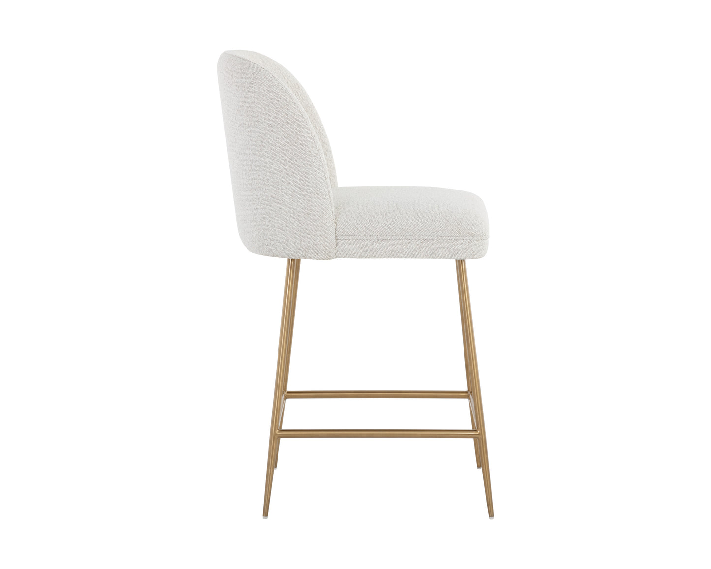 NAHLA KELTY COUNTER STOOL - GOLD - COPENHAGEN WHITE