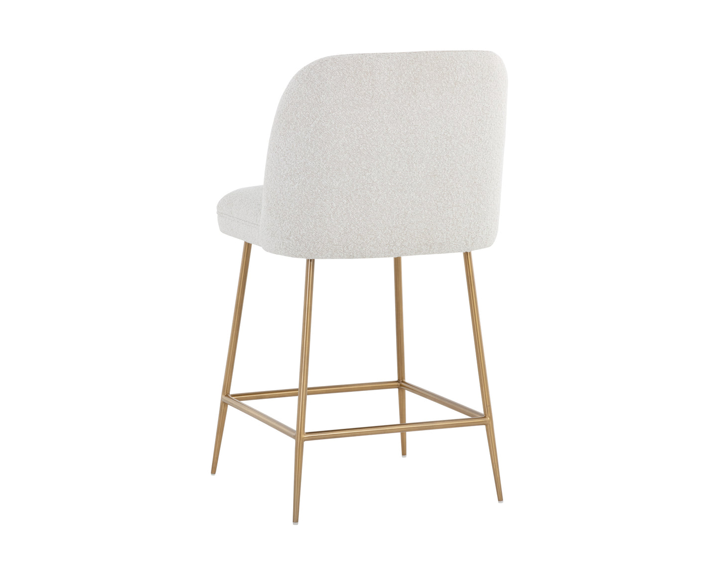 NAHLA KELTY COUNTER STOOL - GOLD - COPENHAGEN WHITE