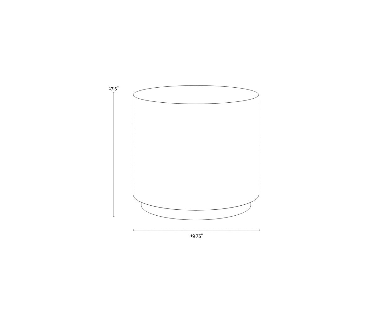 NAHLA RUBIN END TABLE - TERRAZZO