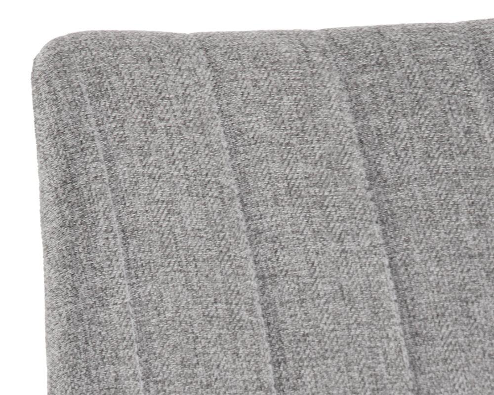 NAHLA DREW DINING CHAIR - BLACK - LIGHT GREY