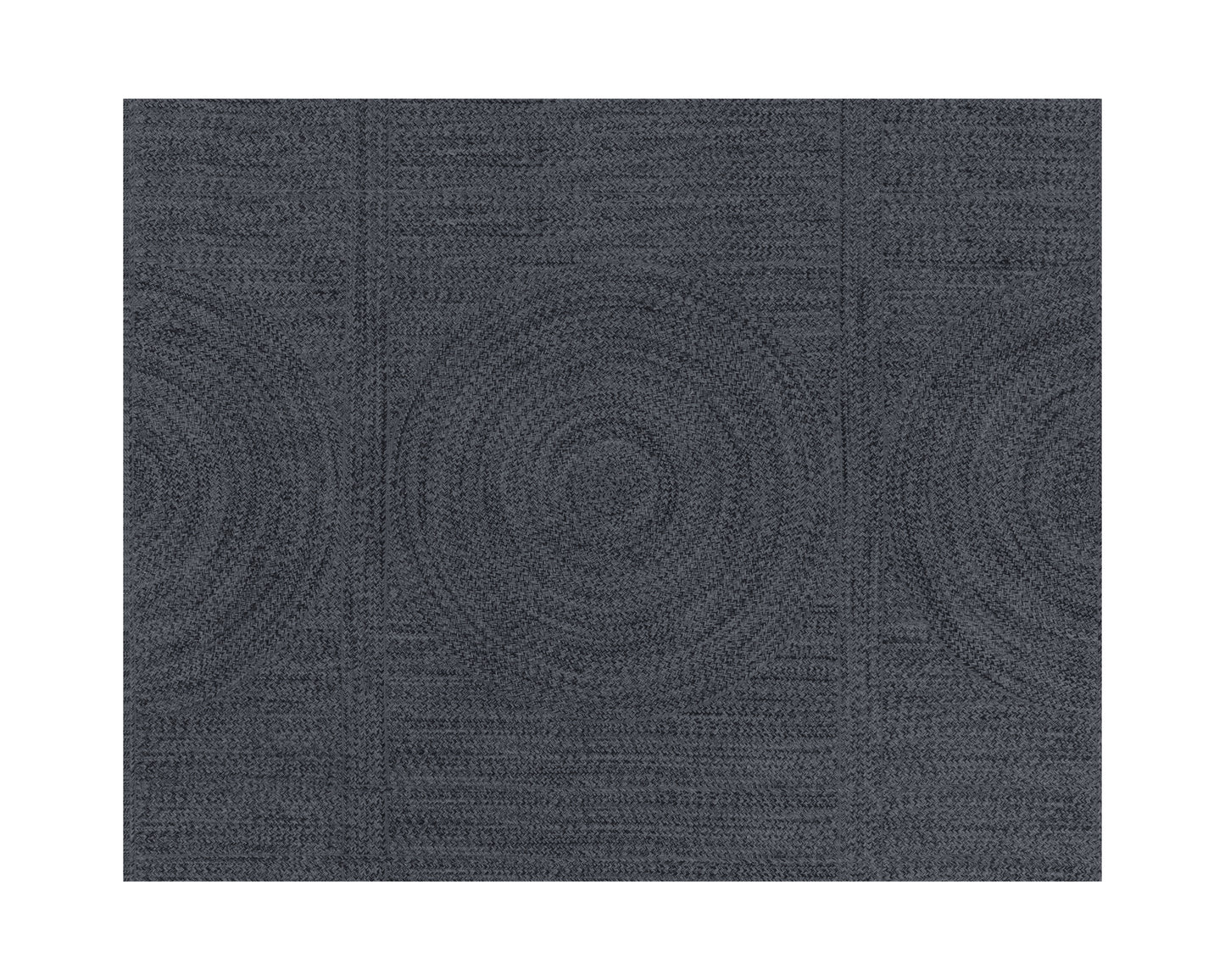 NAHLA GYRE HAND-WOVEN RUG - SLATE / CHARCOAL - 8' X 10'