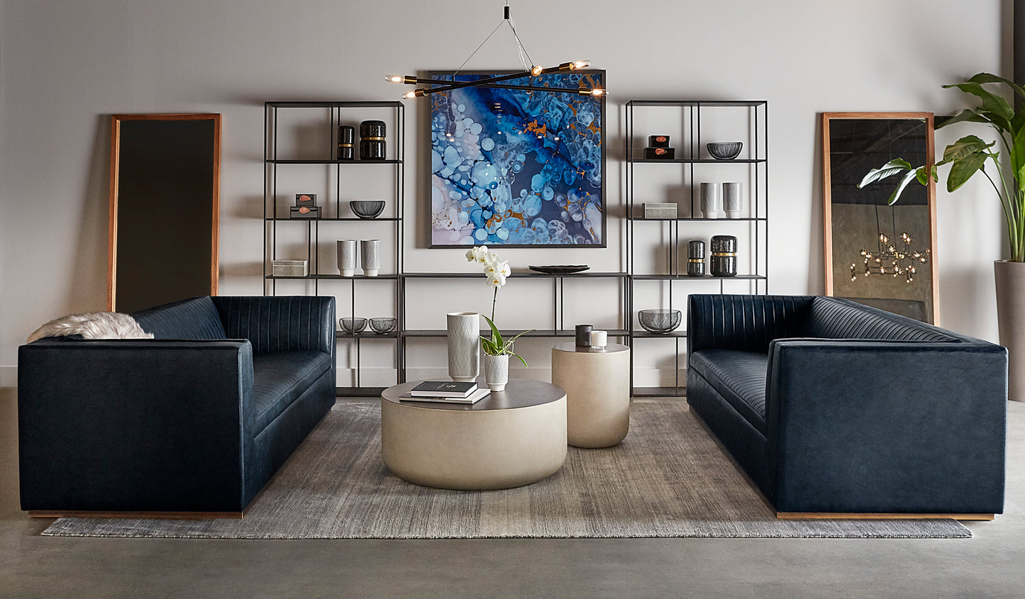 NAHLA EIFFEL LOW BOOKCASE - LARGE - BLACK