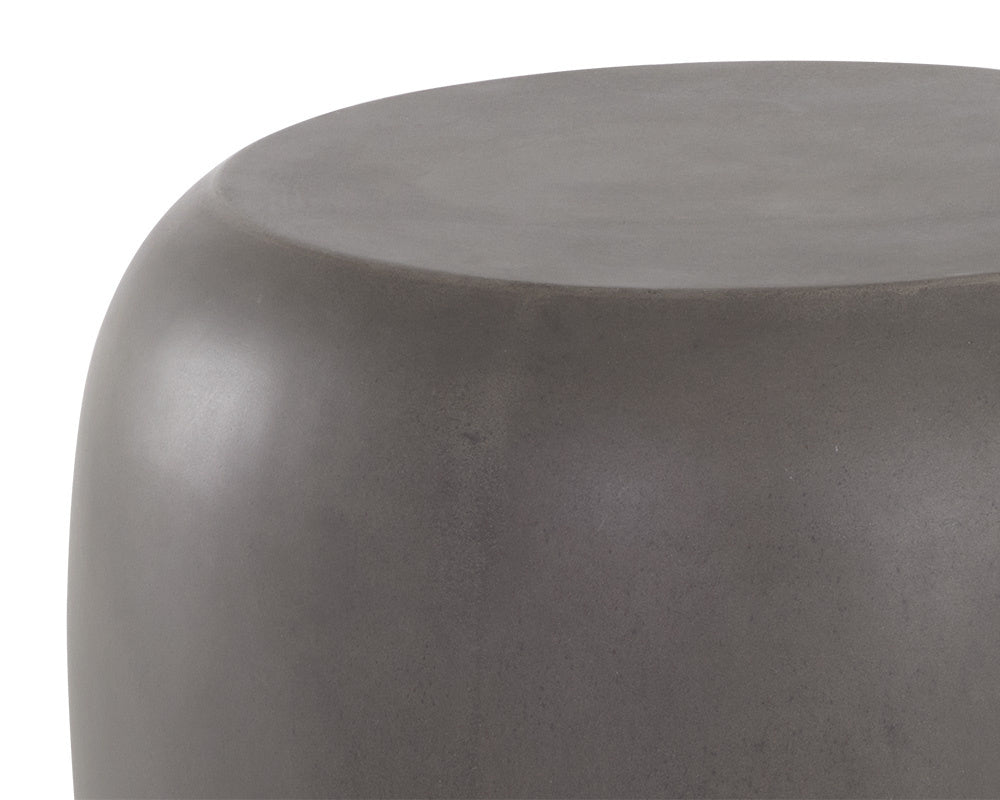 NAHLA IOLITE END TABLE - GREY