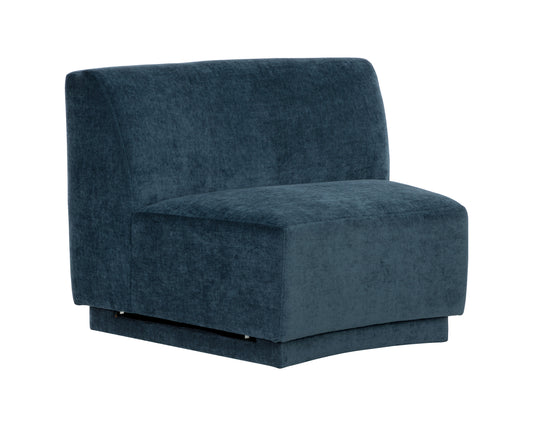 NAHLA JACLYN MODULAR - ARMLESS CHAIR - DANNY DUSTY BLUE