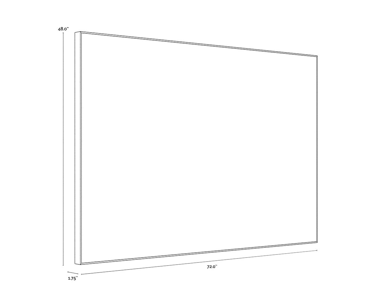 NAHLA SMOOTH OPERATOR - 72" X 48" - LIGHT BROWN FLOATER FRAME