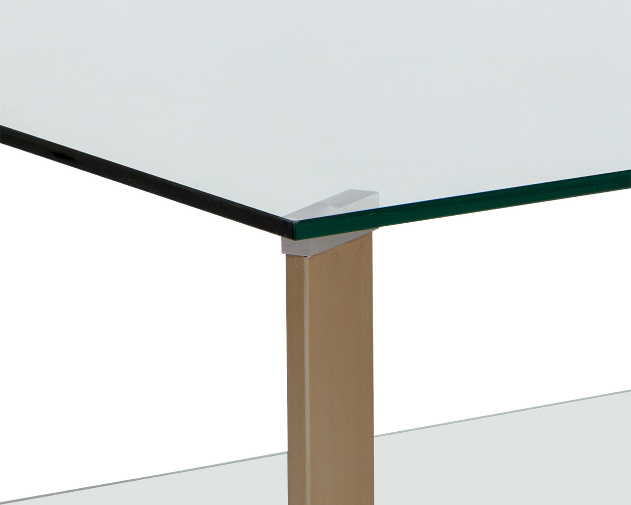 NAHLA XAVIER COFFEE TABLE - RECTANGULAR - ANTIQUE BRASS