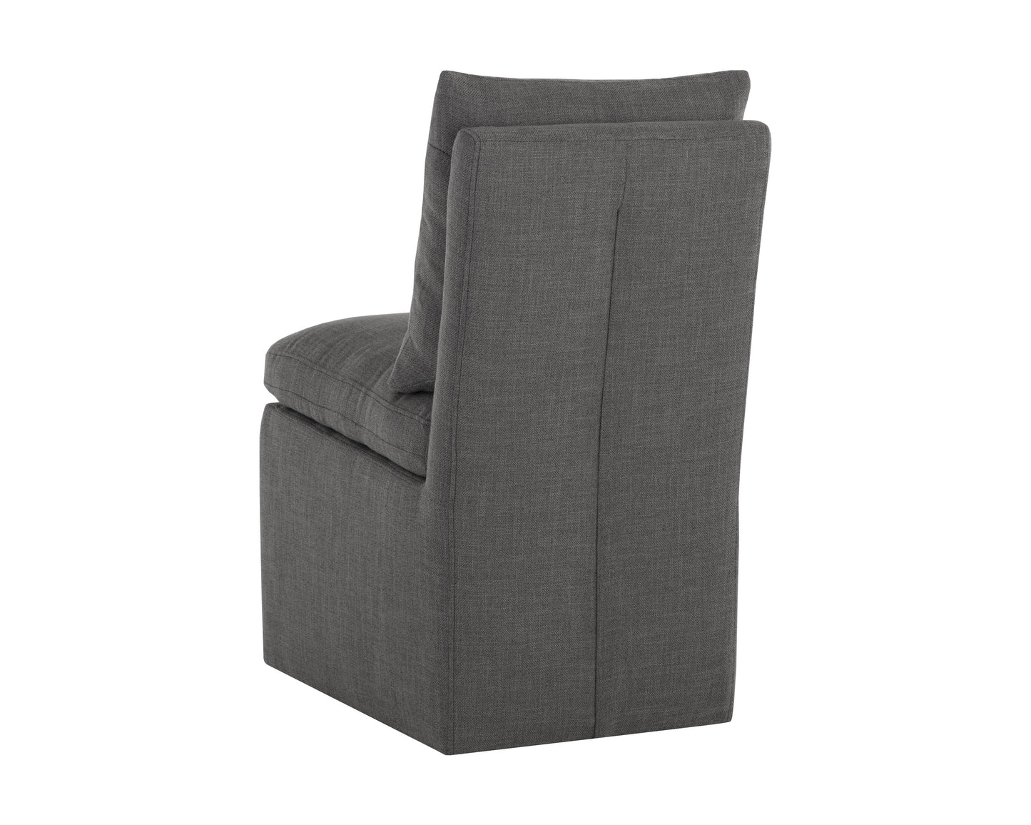 NAHLA GLENROSE WHEELED DINING CHAIR - EFFIE SMOKE
