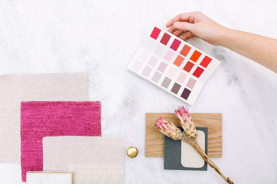 Paint Colors, Wallpaper, & Material Swatches