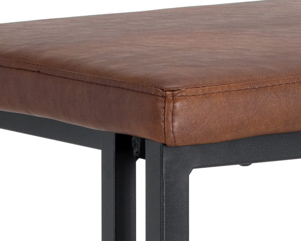 NAHLA BOONE BARSTOOL - BLACK - BRAVO COGNAC