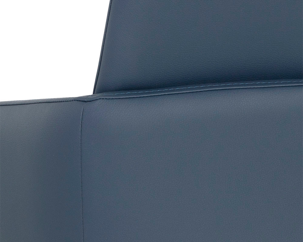 NAHLA CARLO DINING ARMCHAIR - BLACK - DILLON THUNDER