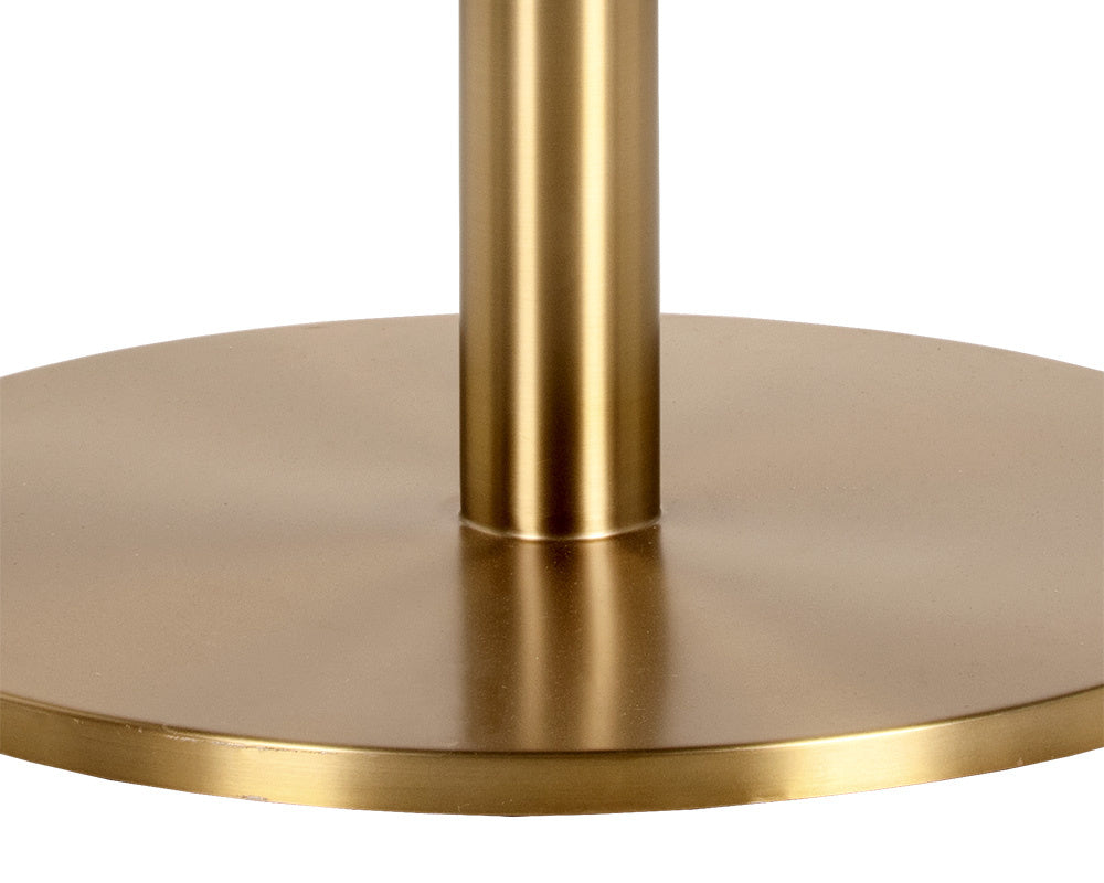 NAHLA MASSIE BISTRO TABLE - BLACK MARBLE - 35.5"