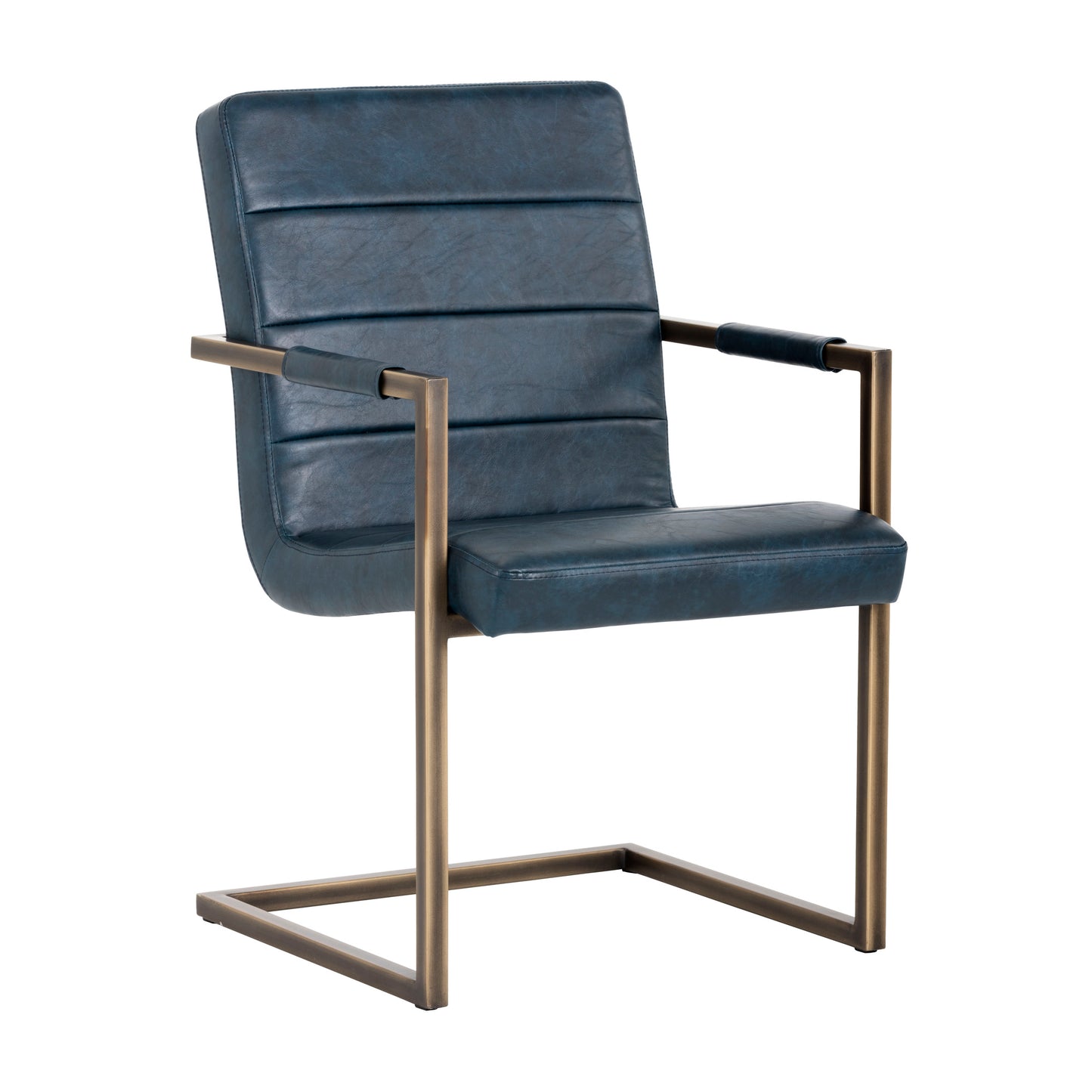 NAHLA JAFAR DINING ARMCHAIR - VINTAGE BLUE