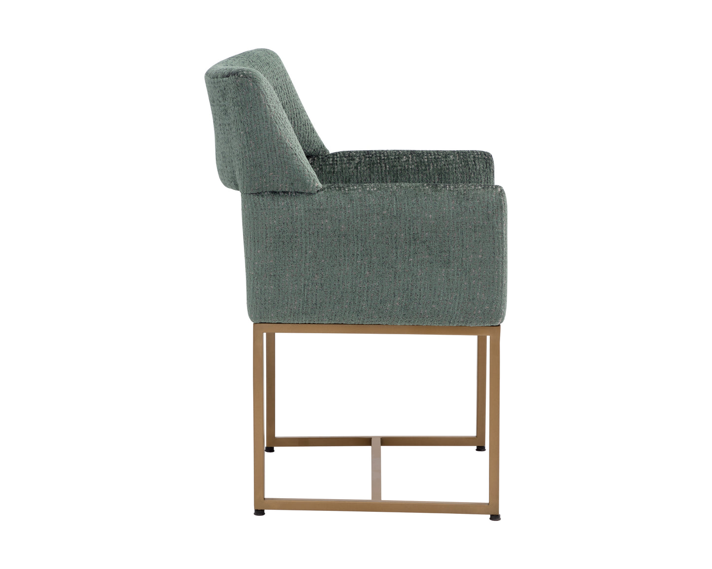 NAHLA GRECO DINING ARMCHAIR - AURA TEAL