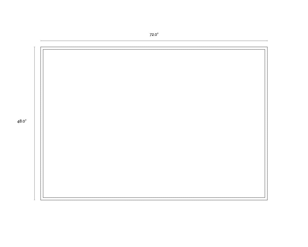 NAHLA CONNECTIVITY - 72" X 48" - NATURAL FLOATER FRAME