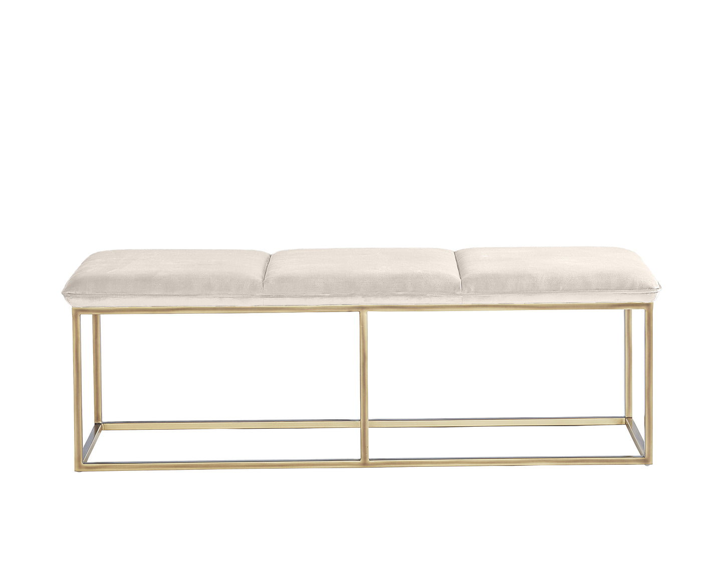 NAHLA ALLEY BENCH - BURNISHED BRASS - PICCOLO PROSECCO