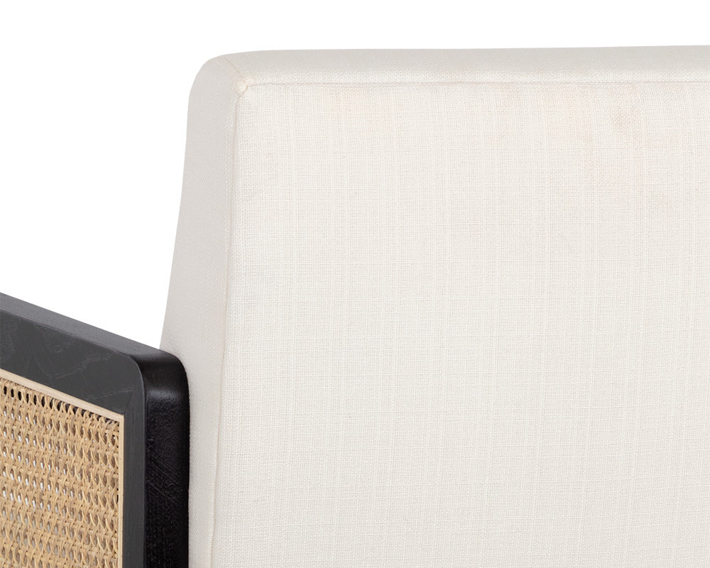 NAHLA CLAUDETTE OFFICE CHAIR - LINOSO IVORY