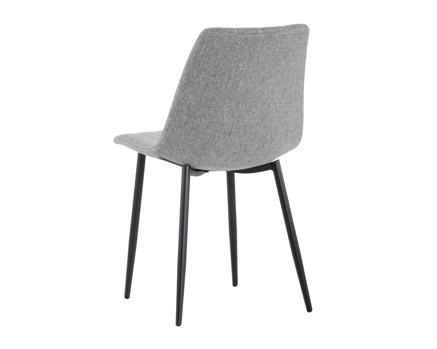 NAHLA DREW DINING CHAIR - BLACK - LIGHT GREY