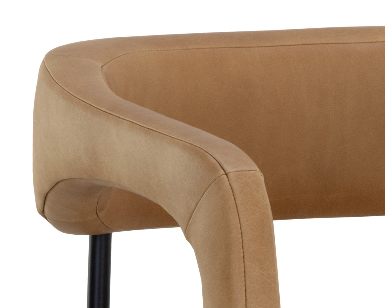 NAHLA MAVIA COUNTER STOOL - LUDLOW SESAME LEATHER