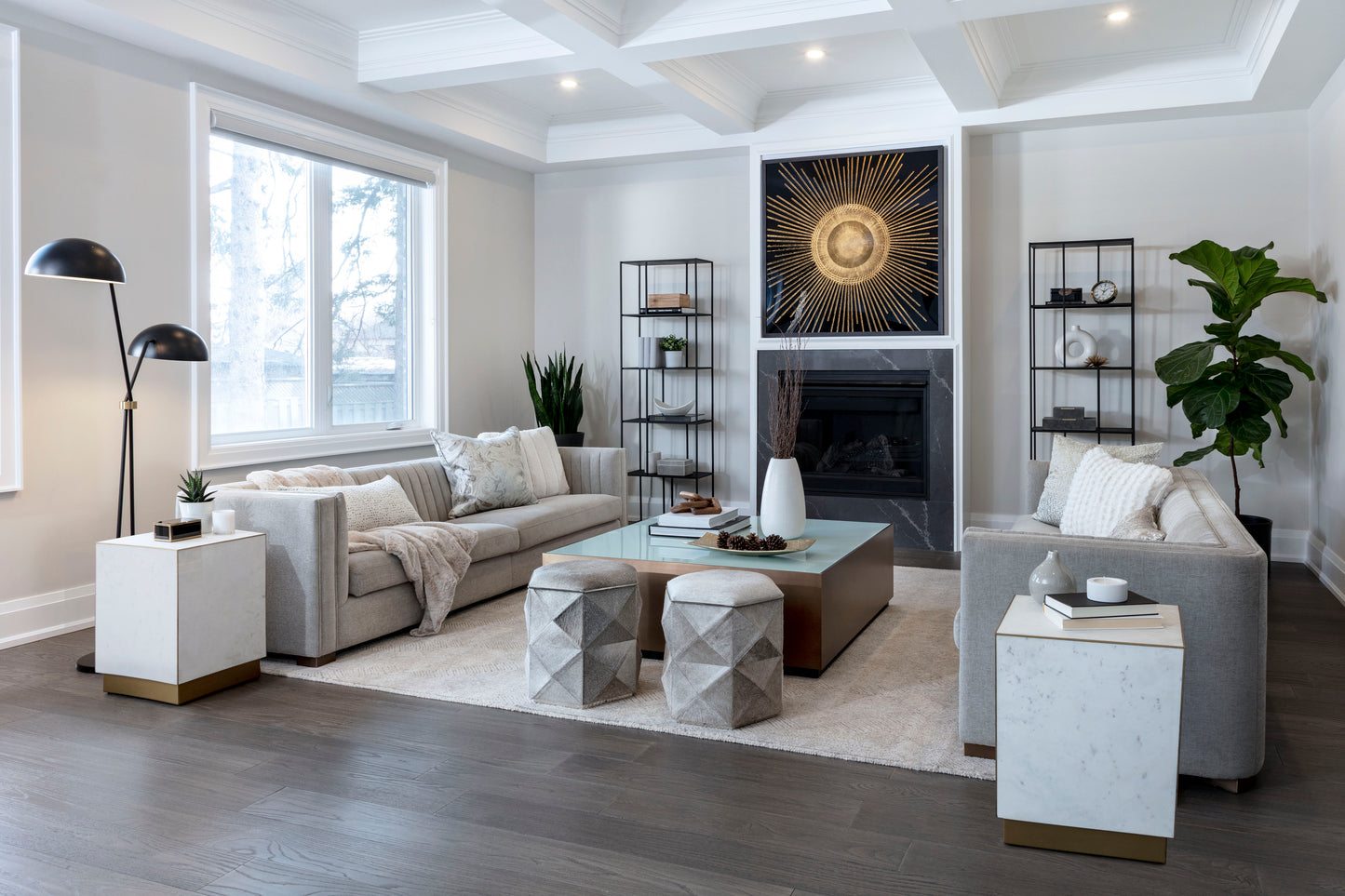 NAHLA EIFFEL BOOKCASE - SMALL - BLACK