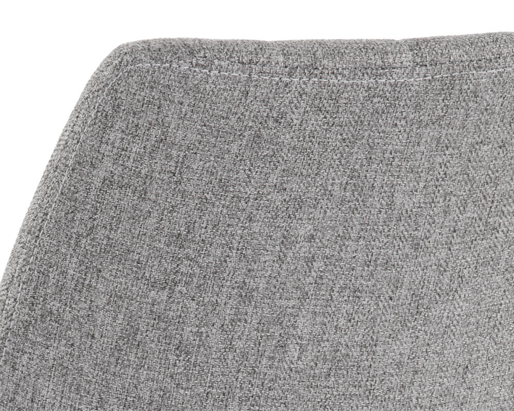 NAHLA DREW DINING CHAIR - BLACK - LIGHT GREY