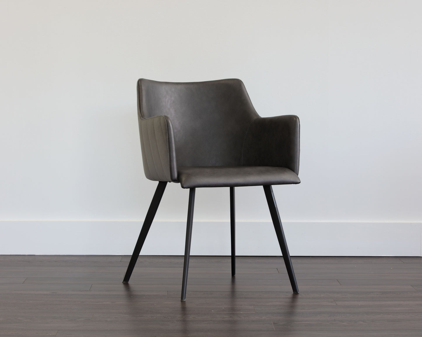NAHLA GRIFFIN DINING ARMCHAIR - TOWN GREY / ROMAN GREY