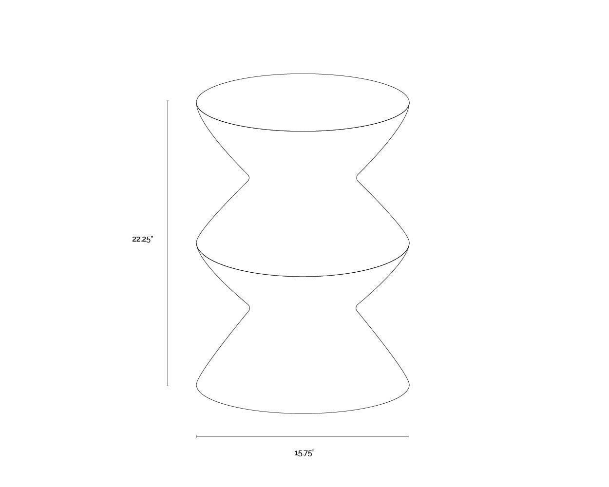 NAHLA UNION END TABLE - BLACK