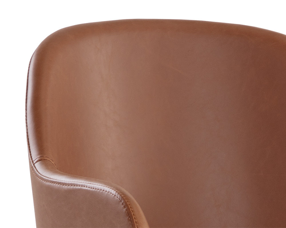 NAHLA HENSLEY DINING ARMCHAIR - HAZELNUT