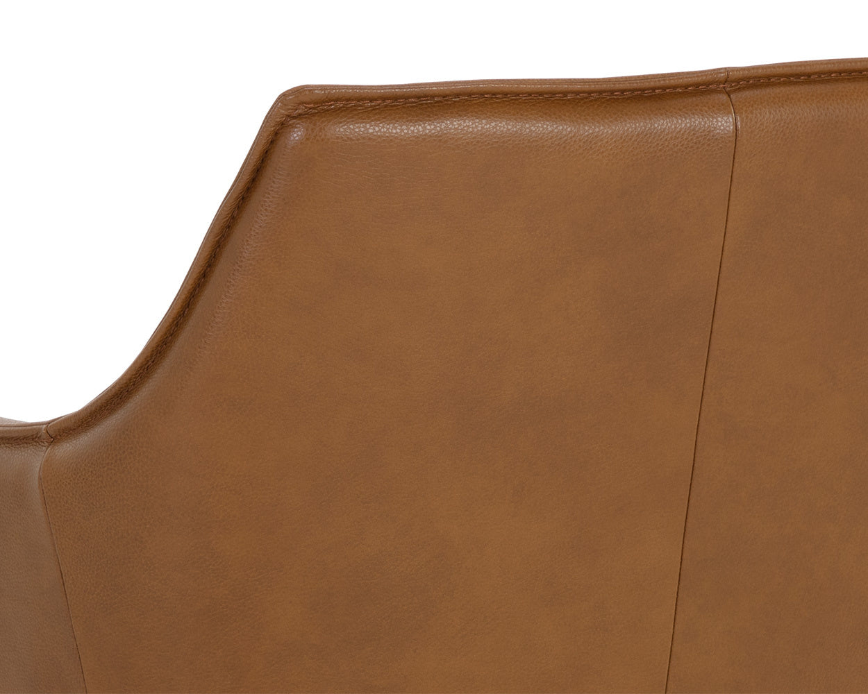 NAHLA CROSBY SWIVEL LOUNGE CHAIR - MISSOURI COGNAC LEATHER